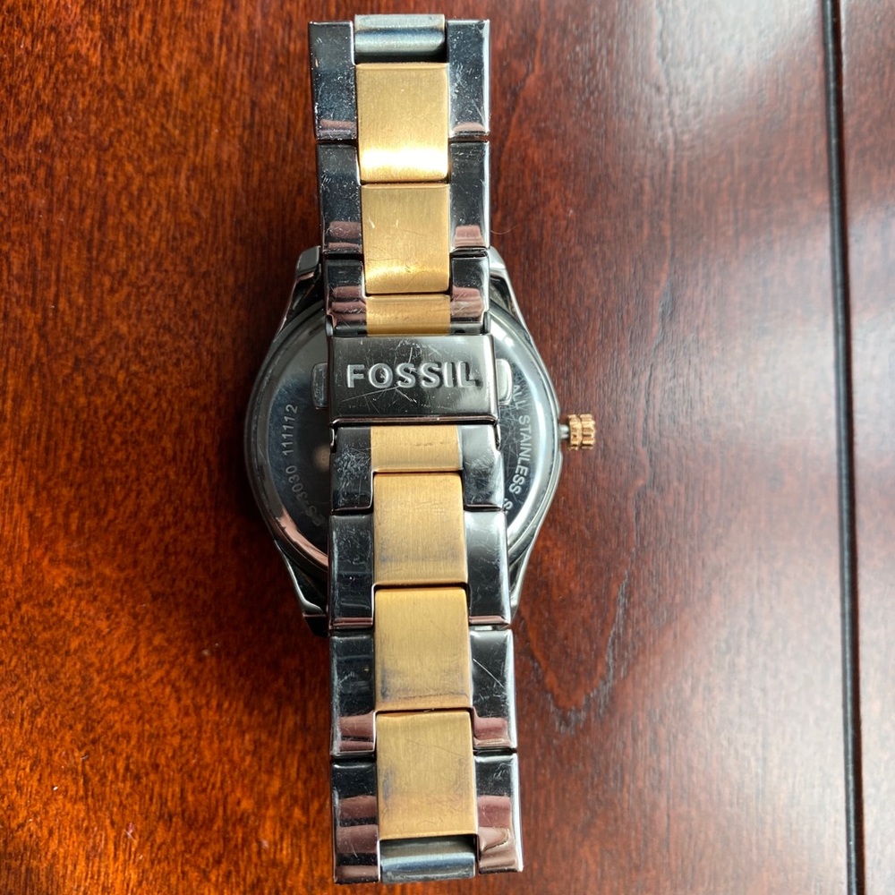 FOSSIL two-tone watch - Picture 3 of 4